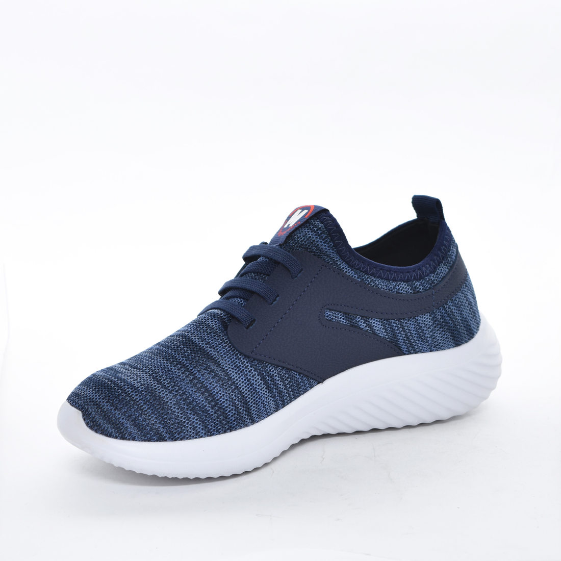 Tênis Slip-On Molekinho Jogger Mesh Cadarço Elástico com Recortes Solado Trabalhado Azul Mescla