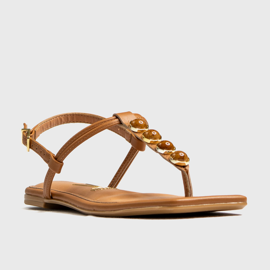 Sandália Vizzano Bico Quadrado Tira Detalhe Pedras Geométrica Fechamento Fivela Salto Rasteira Caram Sandália Vizzano Bico Quadrado Tira Detalhe Pedras Geométrica Fechamento Fivela Salto Rasteira Caram