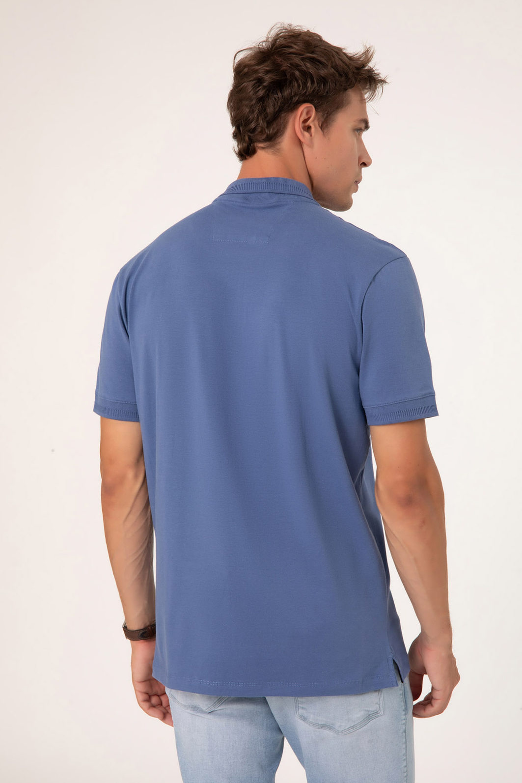 Camisa Polo Dlz Algodão Elastano Stretch Gola Colarinho Detalhe Zíper Ribana Trabalhada Manga Curta Camisa Polo Dlz Algodão Elastano Stretch Gola Colarinho Detalhe Zíper Ribana Trabalhada Manga Curta