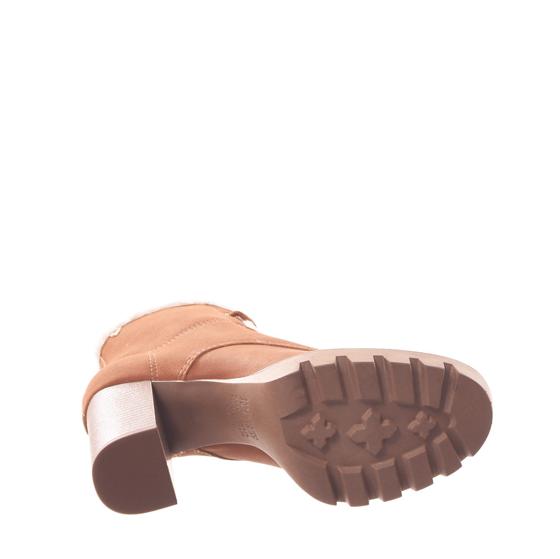 Bota Coturno Mississipi Salto Grosso Solado Tratorado Detalhe Pelo Caramelo Bota Coturno Mississipi Salto Grosso Solado Tratorado Detalhe Pelo Caramelo