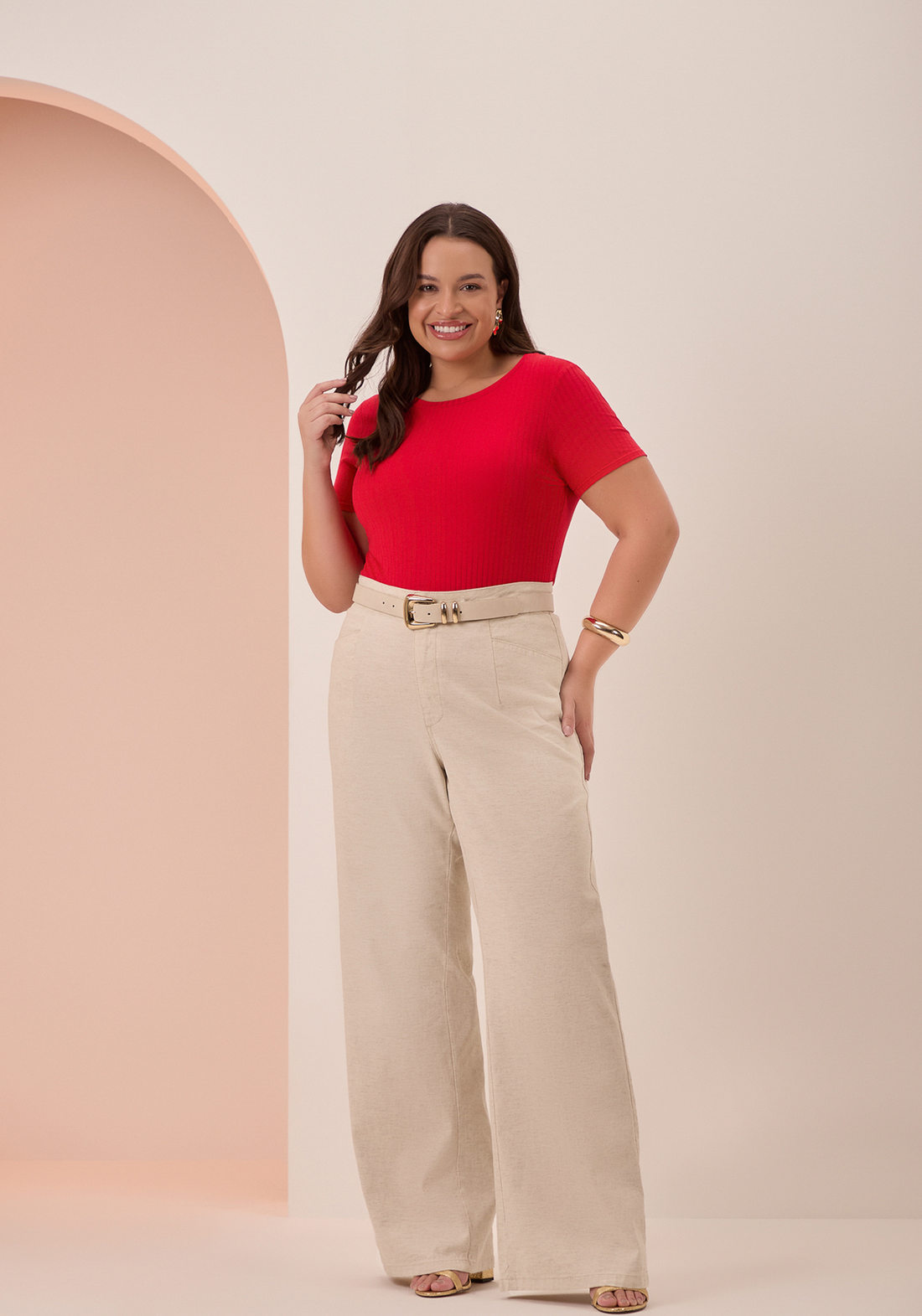 Blusa Lunender Viscose Elastano Malha Canelada Decote Redondo Básica Preto Blusa Lunender Viscose Elastano Malha Canelada Decote Redondo Básica Preto