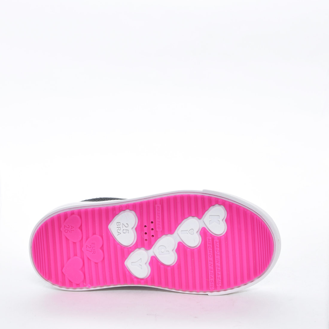 Tênis Slip On Kidy Tecnologia Respi-Tec Cabedal Microperfuros Brilho Cadarço Colorido Preto