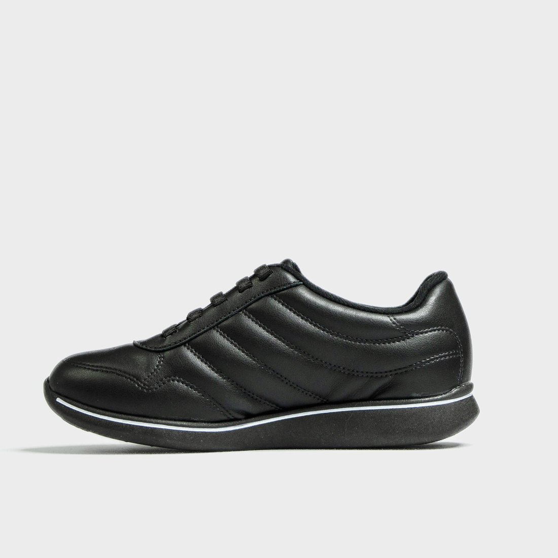 Tênis Slip-On Modare Ultra Conforto Detalhe Microperfuros Cadarço Elástico Preto