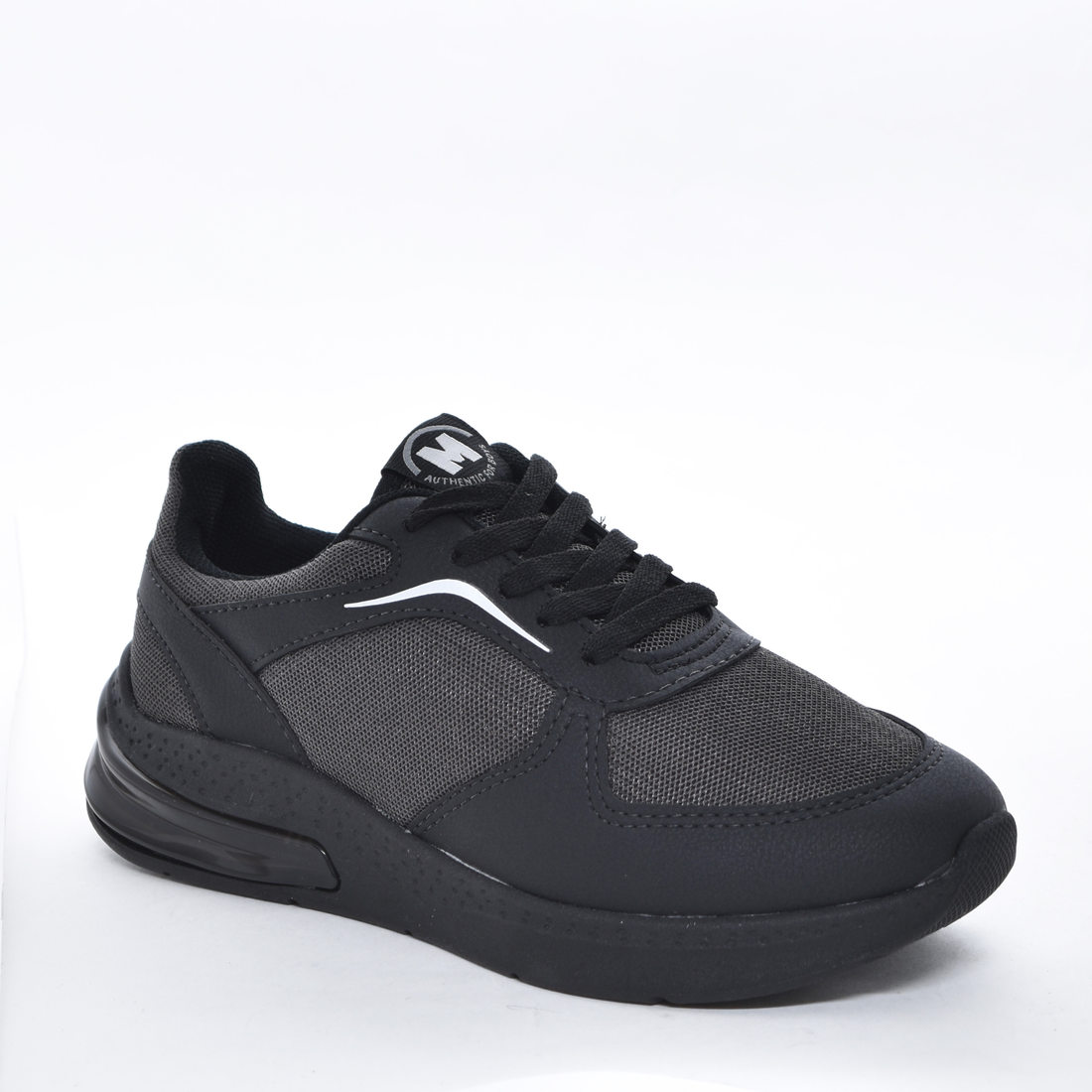 Tênis Jogger Molekinho Tela com Recortes Solado em Gel Preto