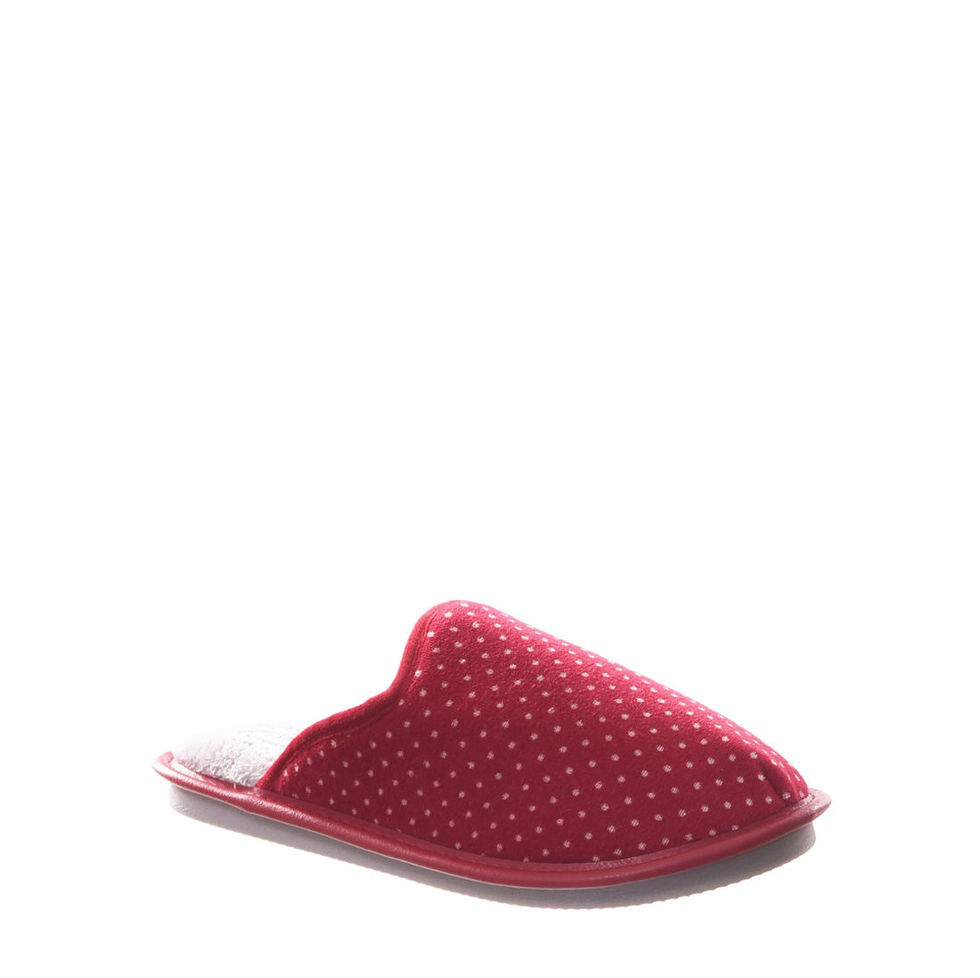 Chinelo de Quarto Leffa Poá Bordô