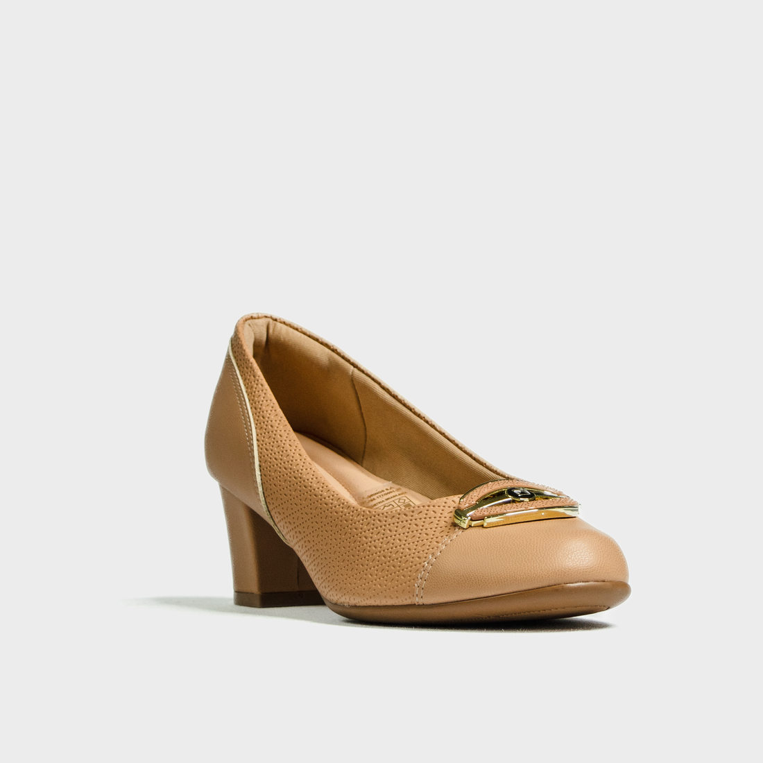 Sapato Piccadilly Joanete Bico Redondo Aplicação Metal com Recortes Trabalhado Salto Grosso Baixo Be Sapato Piccadilly Joanete Bico Redondo Aplicação Metal com Recortes Trabalhado Salto Grosso Baixo Be