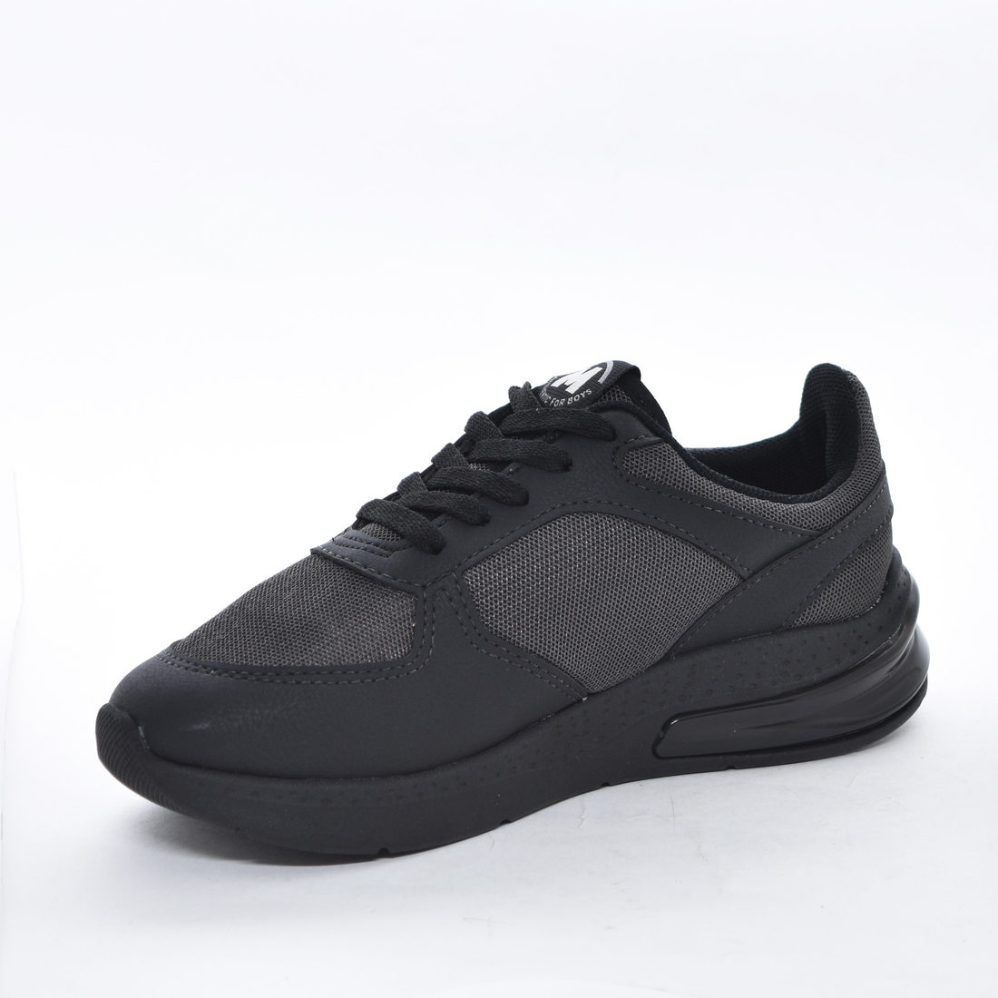 Tênis Jogger Molekinho Tela com Recortes Solado em Gel Preto