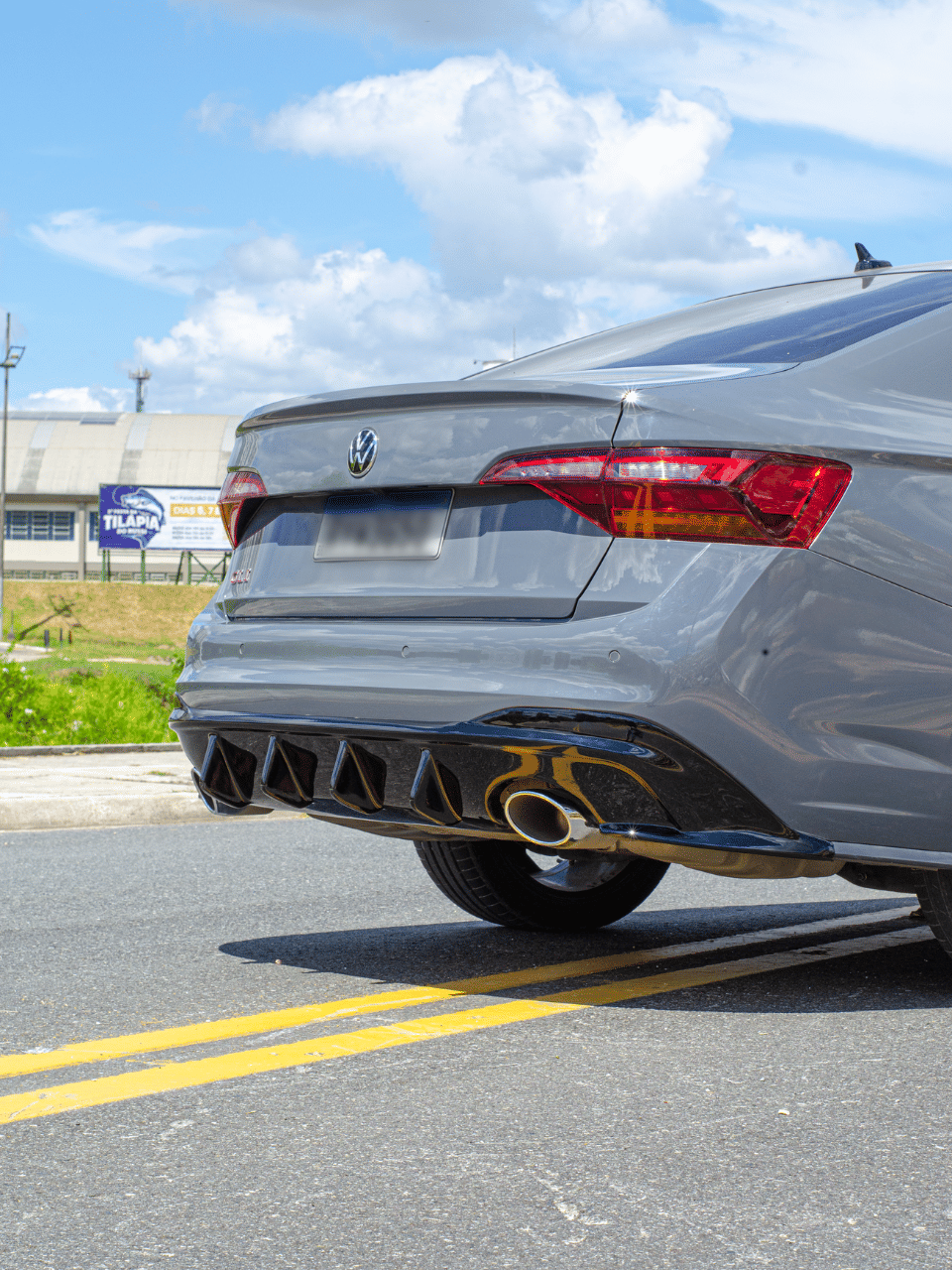 Spoiler Difusor Traseiro Jetta 2022 a 2026 GLI