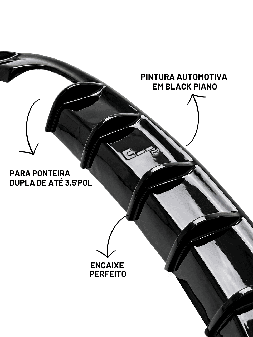 Spoiler Traseiro Difusor Gol G5 Uma Saída Spoiler Traseiro Difusor Gol G5 Uma Saída