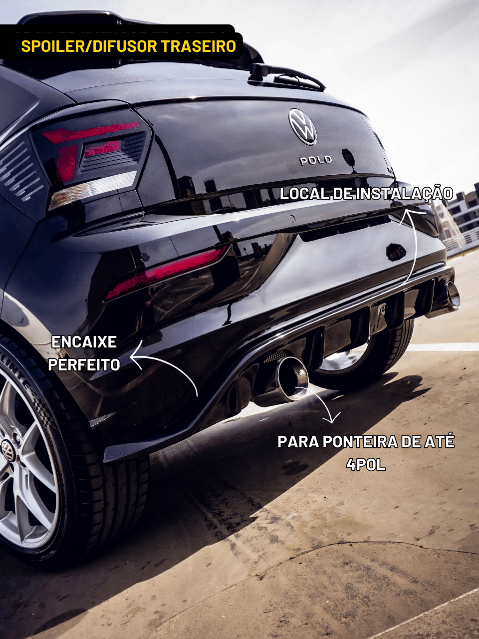 Kit Esportivo Polo Gti / Msi / Mpi / Tsi - Sem Aerofólio Kit Esportivo Polo Gti / Msi / Mpi / Tsi - Sem Aerofólio