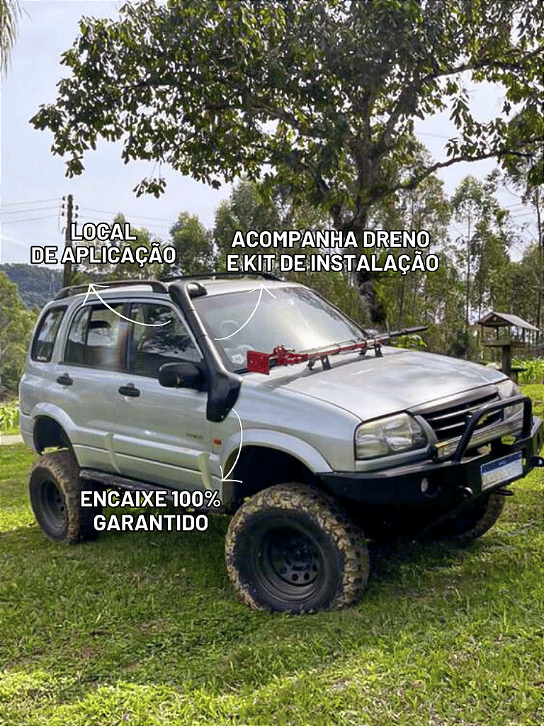 Snorkel Gran Vitara/ Tracker 1998 até 2008 Snorkel Gran Vitara/ Tracker 1998 até 2008