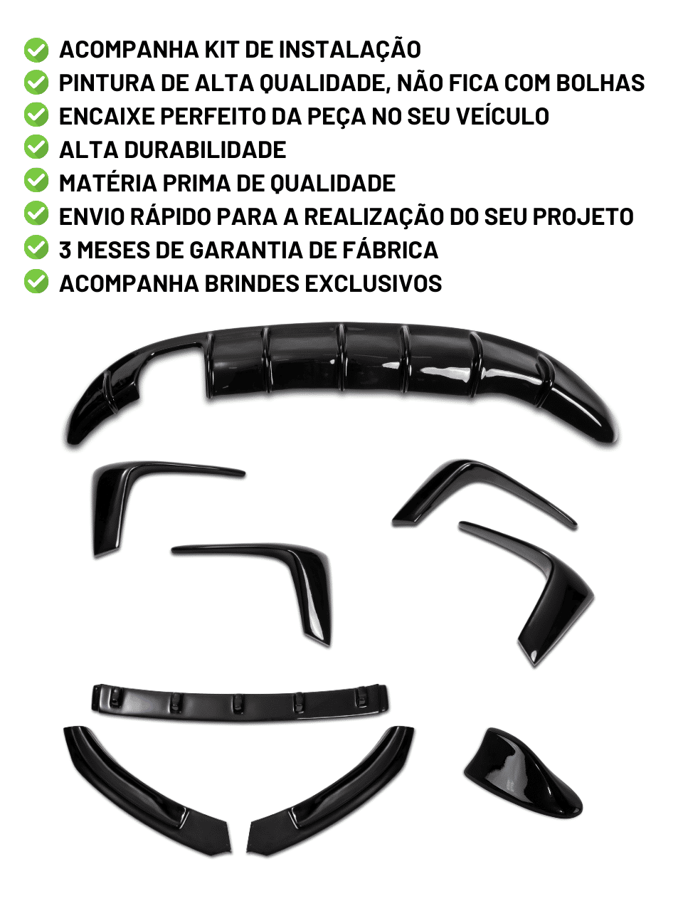 Kit Esportivo Gol G6 - Sem Aerofólio