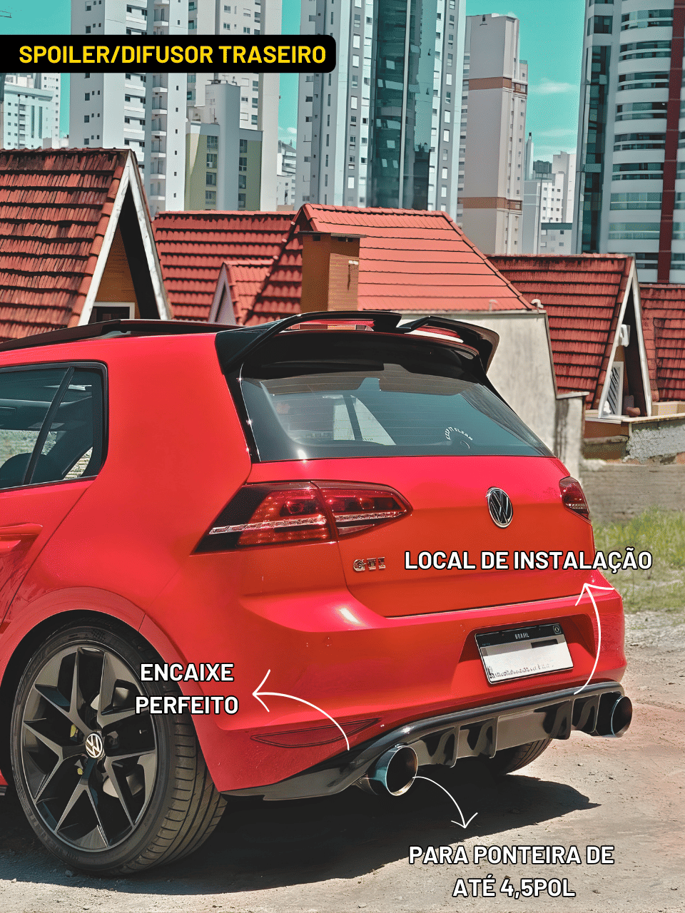 Kit Esportivo Golf Gti Mk7 - Sem Aerofólio