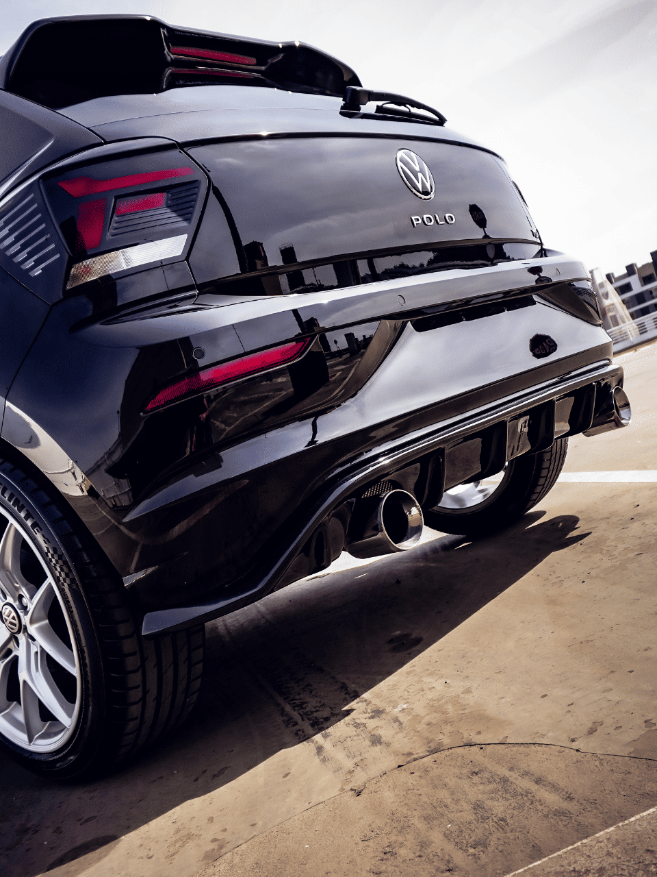 Spoiler Difusor Traseiro Volkswagen Polo 2018 a 2026 Spoiler Difusor Traseiro Volkswagen Polo 2018 a 2026