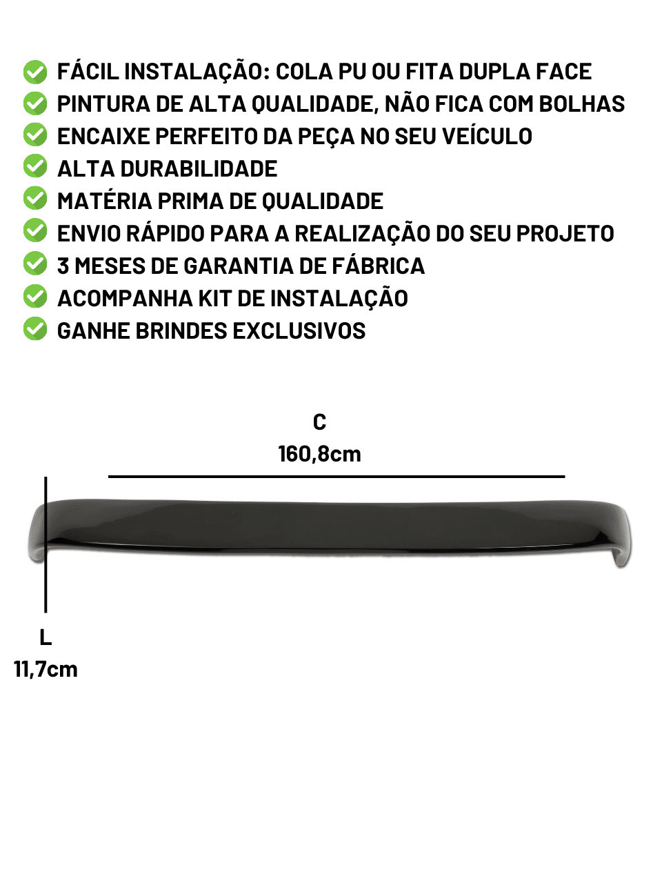 Aerofólio Extensor Sandero RS Aerofólio Extensor Sandero RS