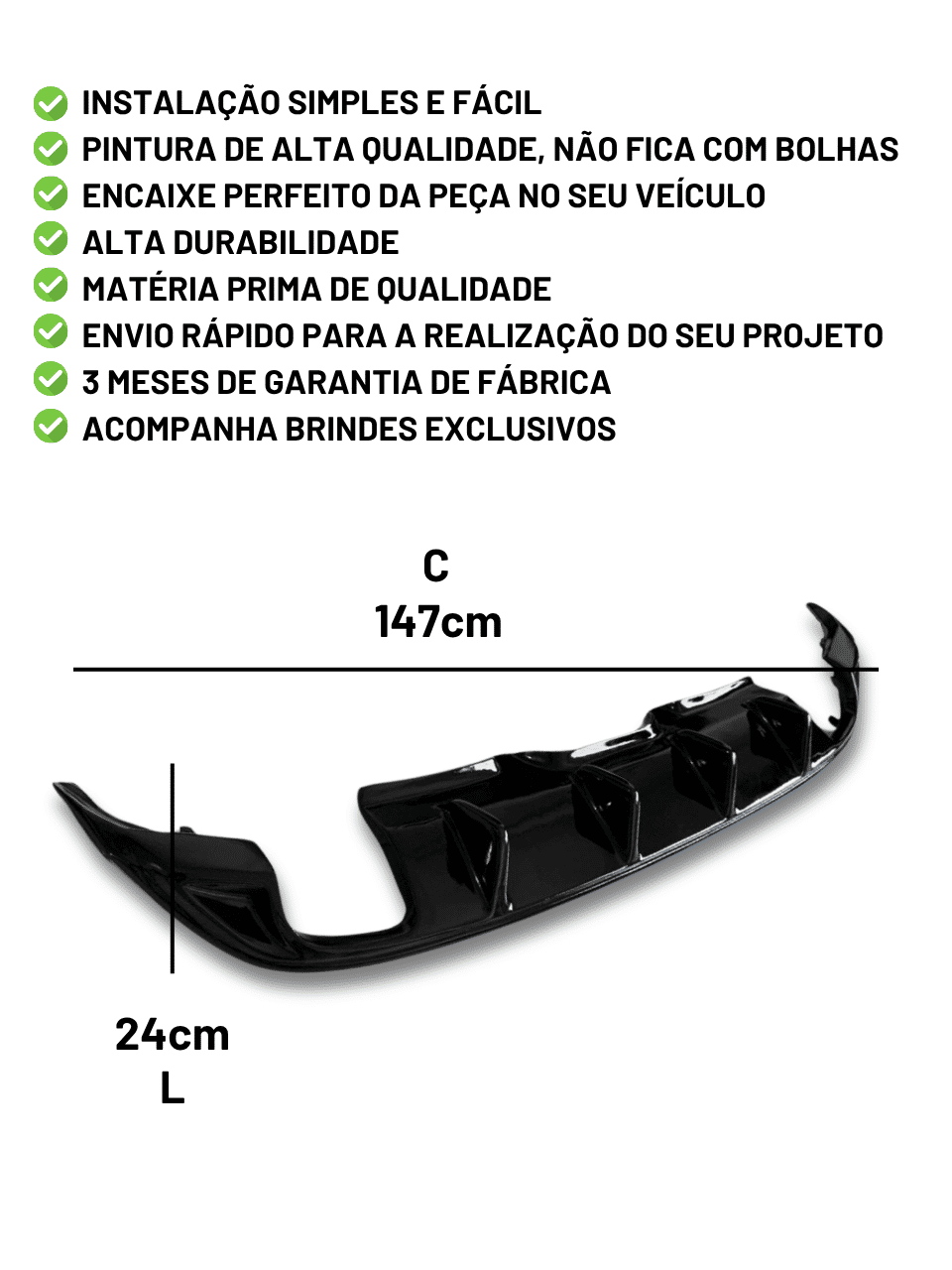 Difusor Spoiler Traseiro Jetta Gli Tsi