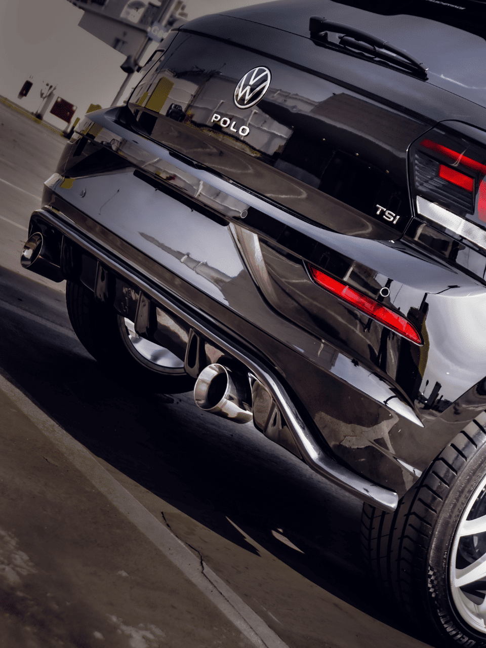 Spoiler Difusor Traseiro Volkswagen Polo 2018 a 2026 Spoiler Difusor Traseiro Volkswagen Polo 2018 a 2026