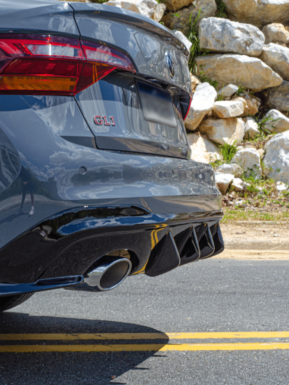 Spoiler Difusor Traseiro Jetta 2022 a 2026 GLI