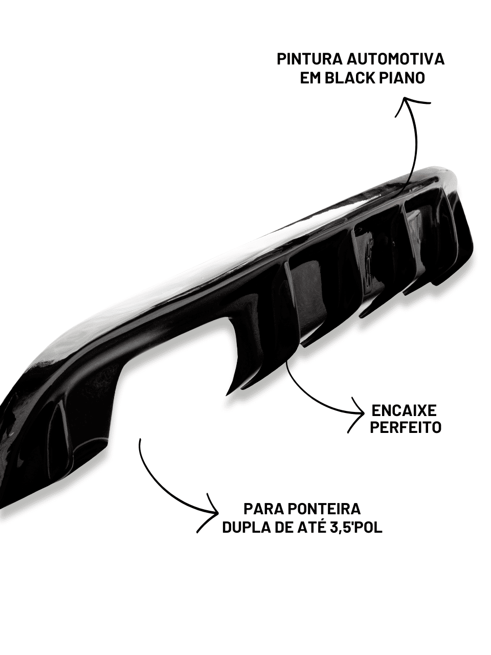 Spoiler Difusor Traseiro Ônix Hatch 2019 a 2026