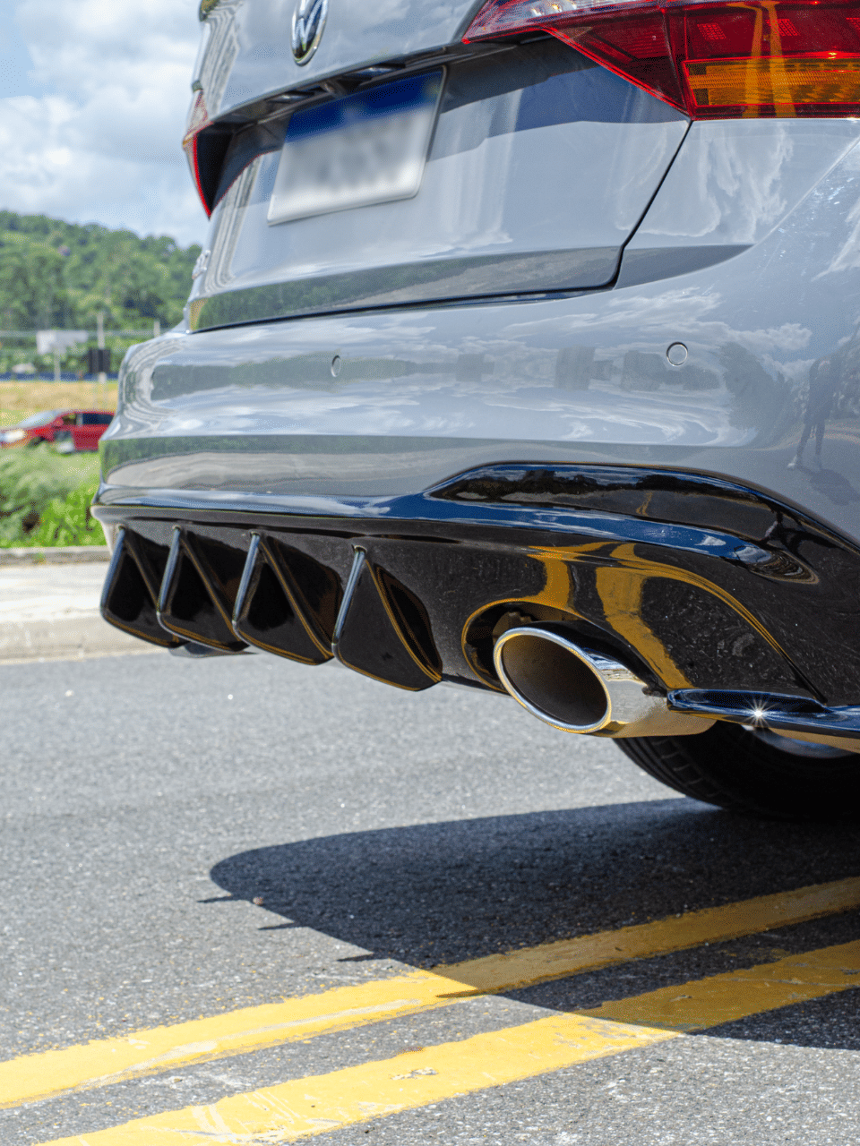 Spoiler Difusor Traseiro Jetta 2022 a 2026 GLI
