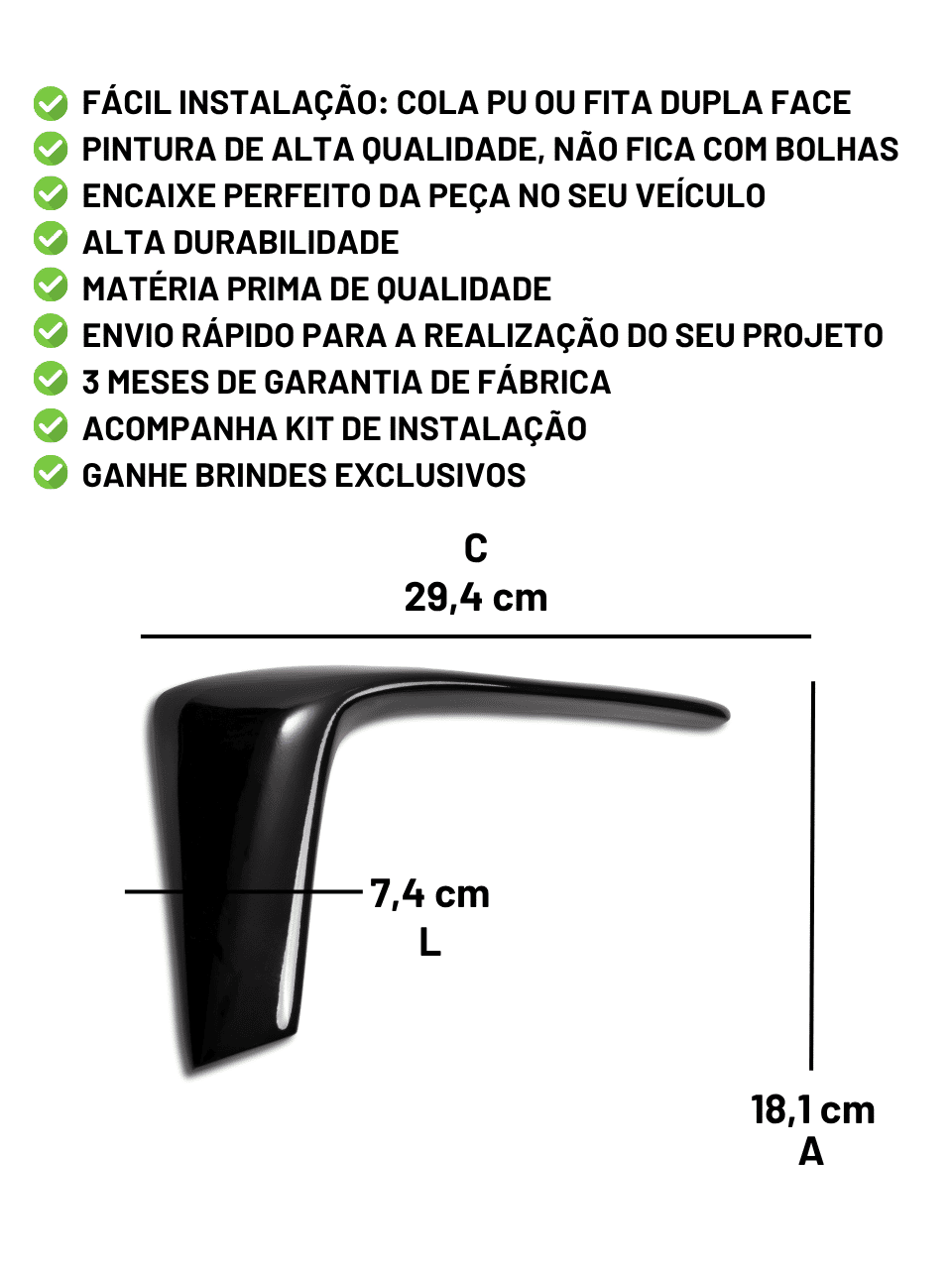 Aplique Traseiro G7/G8 EURO Aplique Traseiro G7/G8 EURO