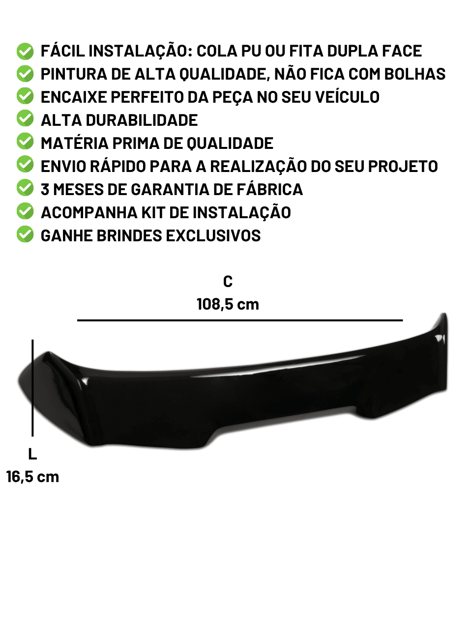 Aerofólio Ônix RS Aerofólio Ônix RS