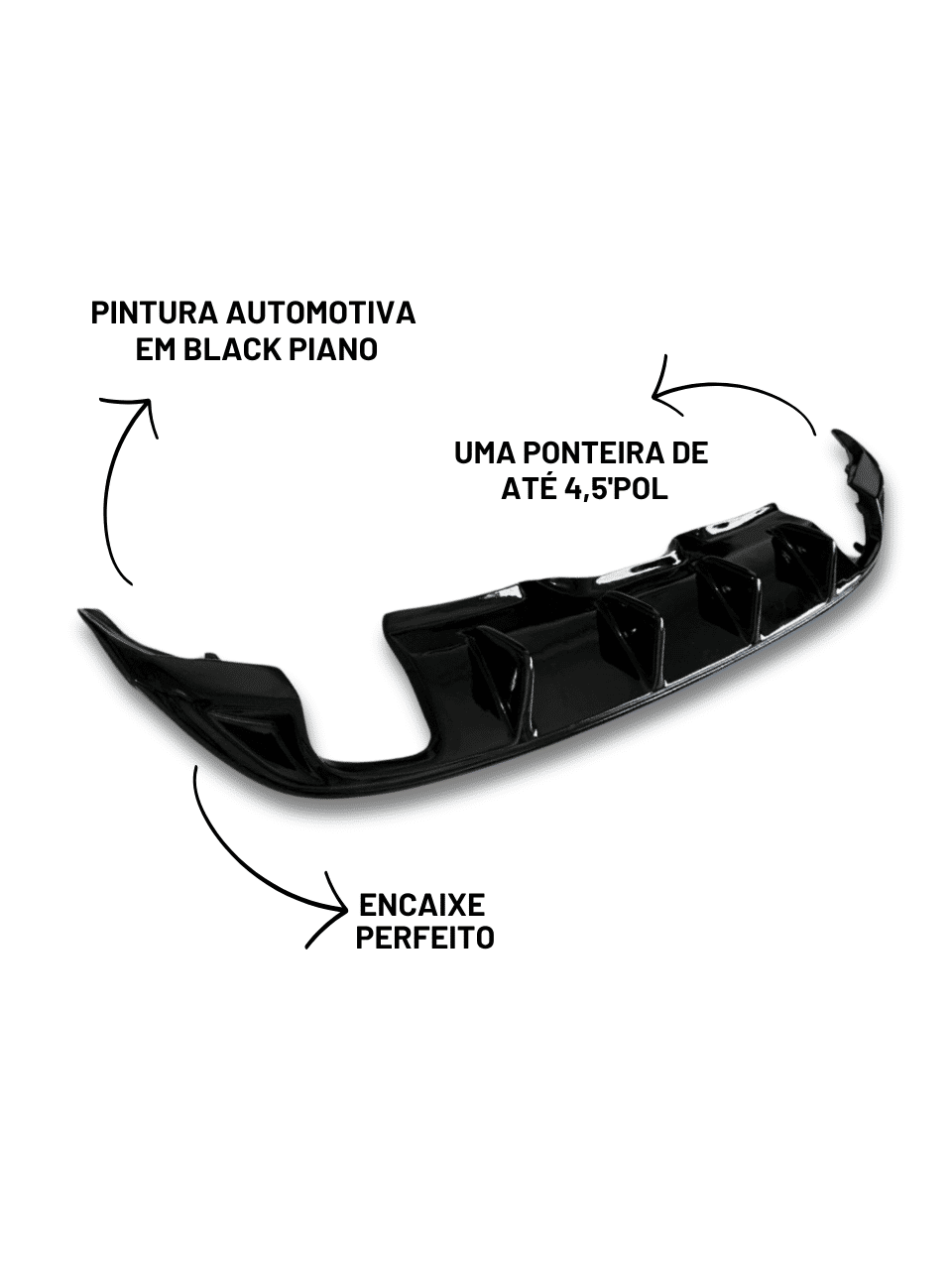 Difusor Spoiler Traseiro Jetta Gli Tsi