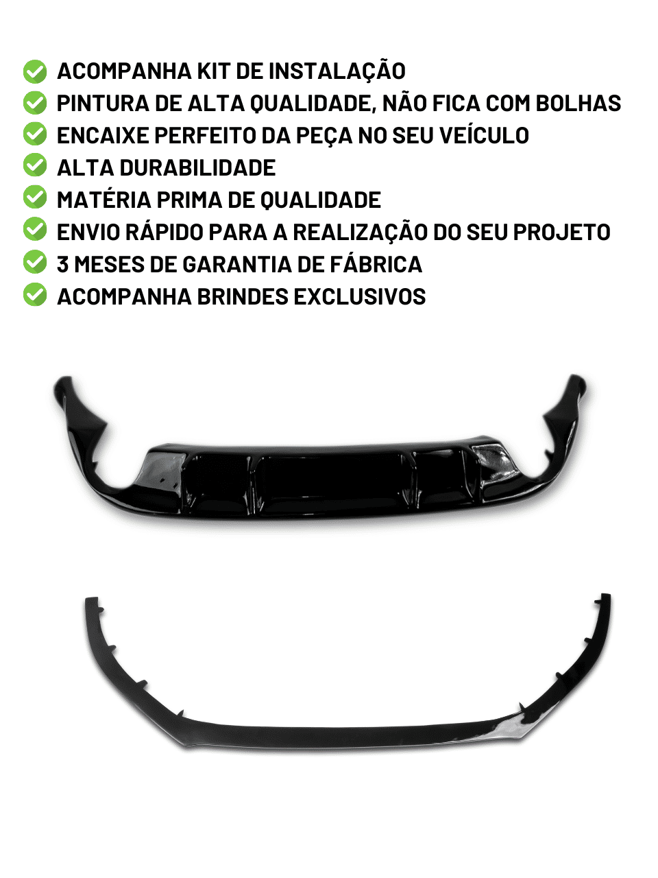 Kit Esportivo Golf Gti Mk7 - Sem Aerofólio