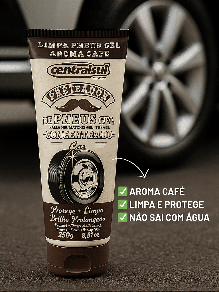 Preteador De Pneus Gel Aroma Café - Central Sul Preteador De Pneus Gel Aroma Café - Central Sul