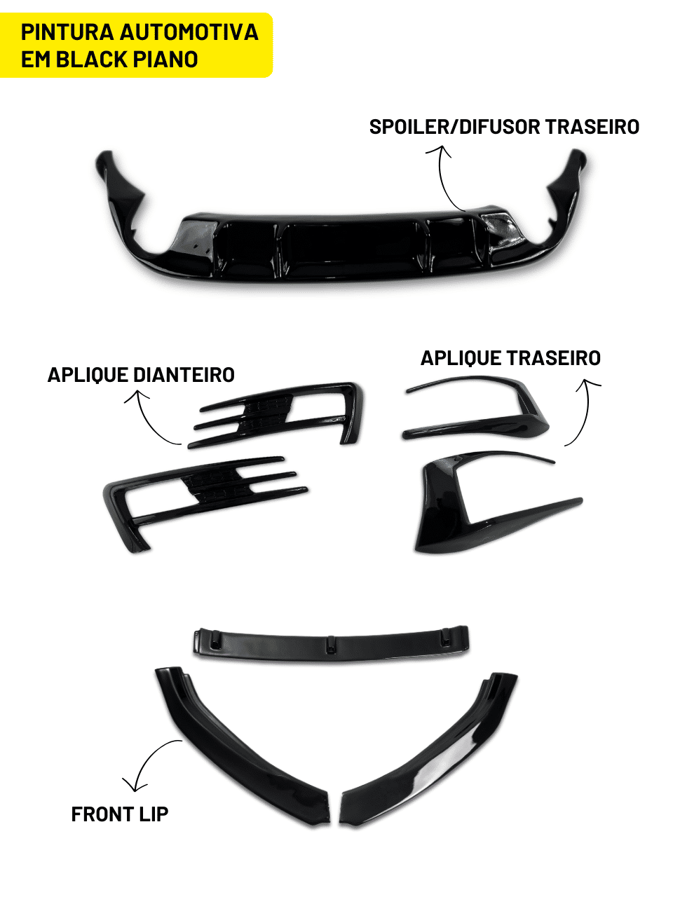 Kit Esportivo Golf Tsi Mk7 - Sem Aerofólio