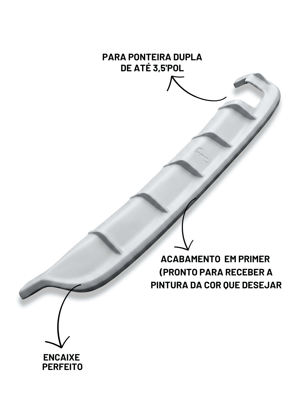 Spoiler Difusor Traseiro Ônix Hatch 2019 a 2026