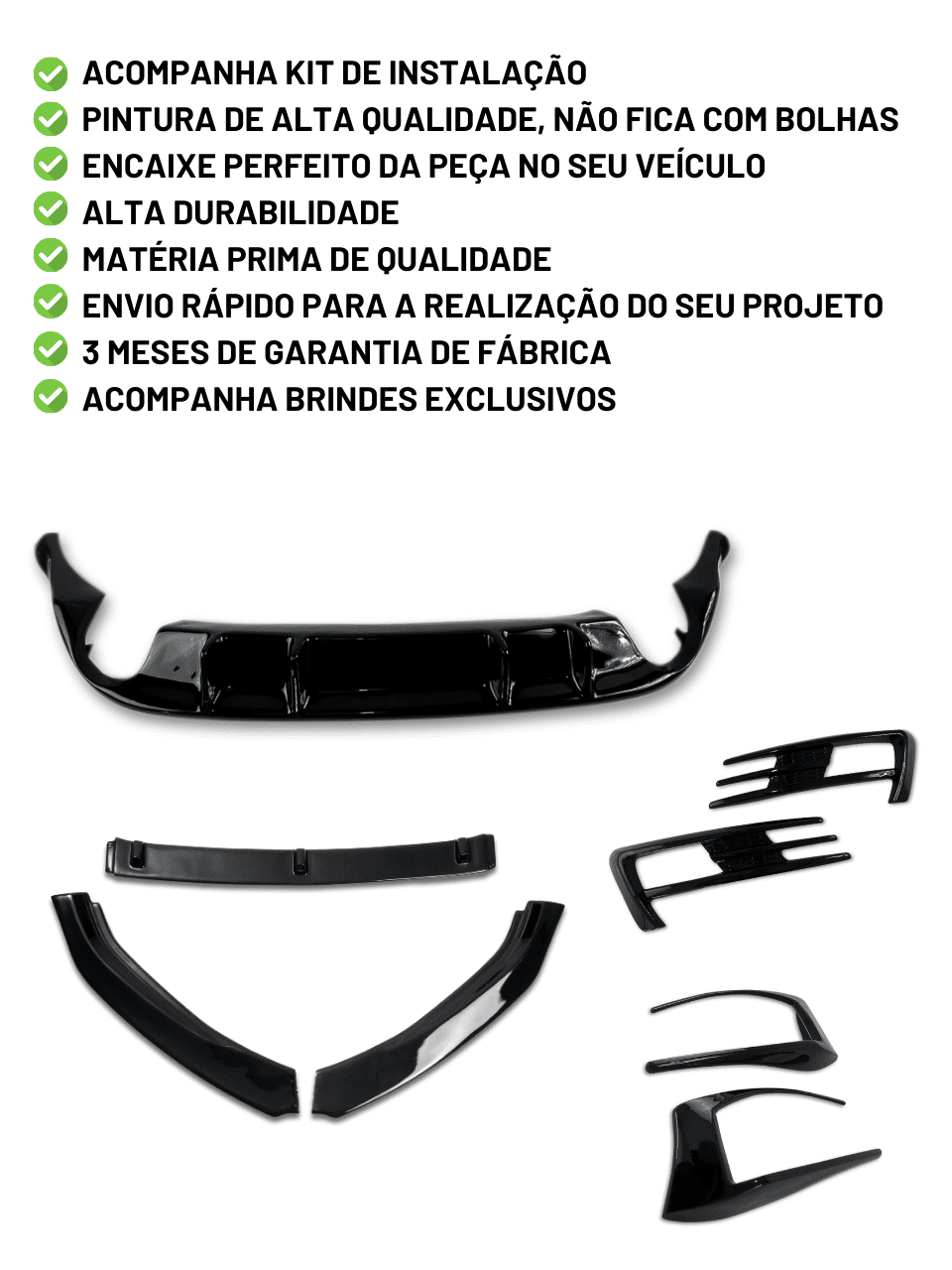 Kit Esportivo Golf Tsi Mk7 - Sem Aerofólio