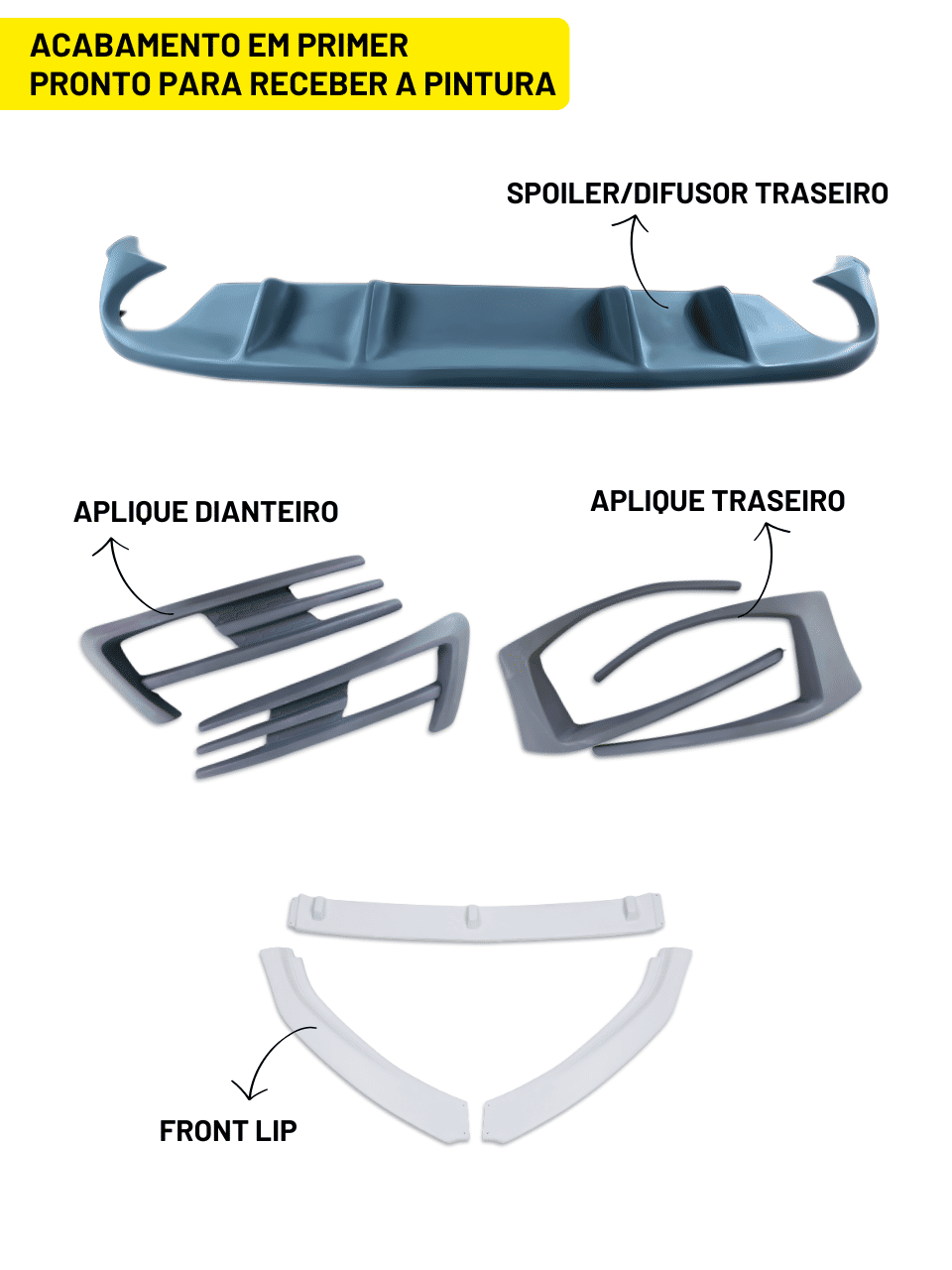 Kit Esportivo Golf Tsi Mk7 - Sem Aerofólio