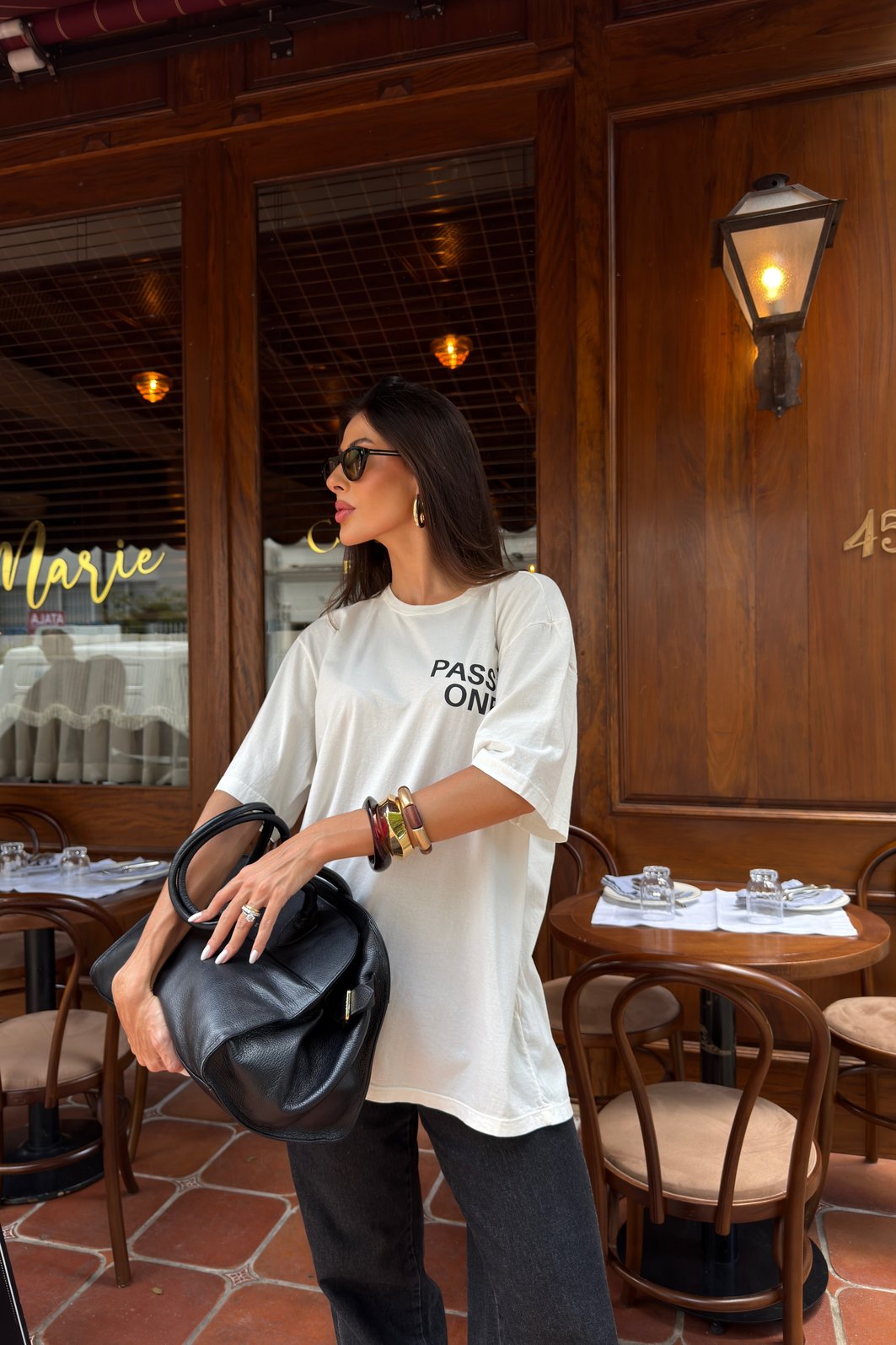 T-SHIRT OVERSIZED PASSIONE OFF WHITE