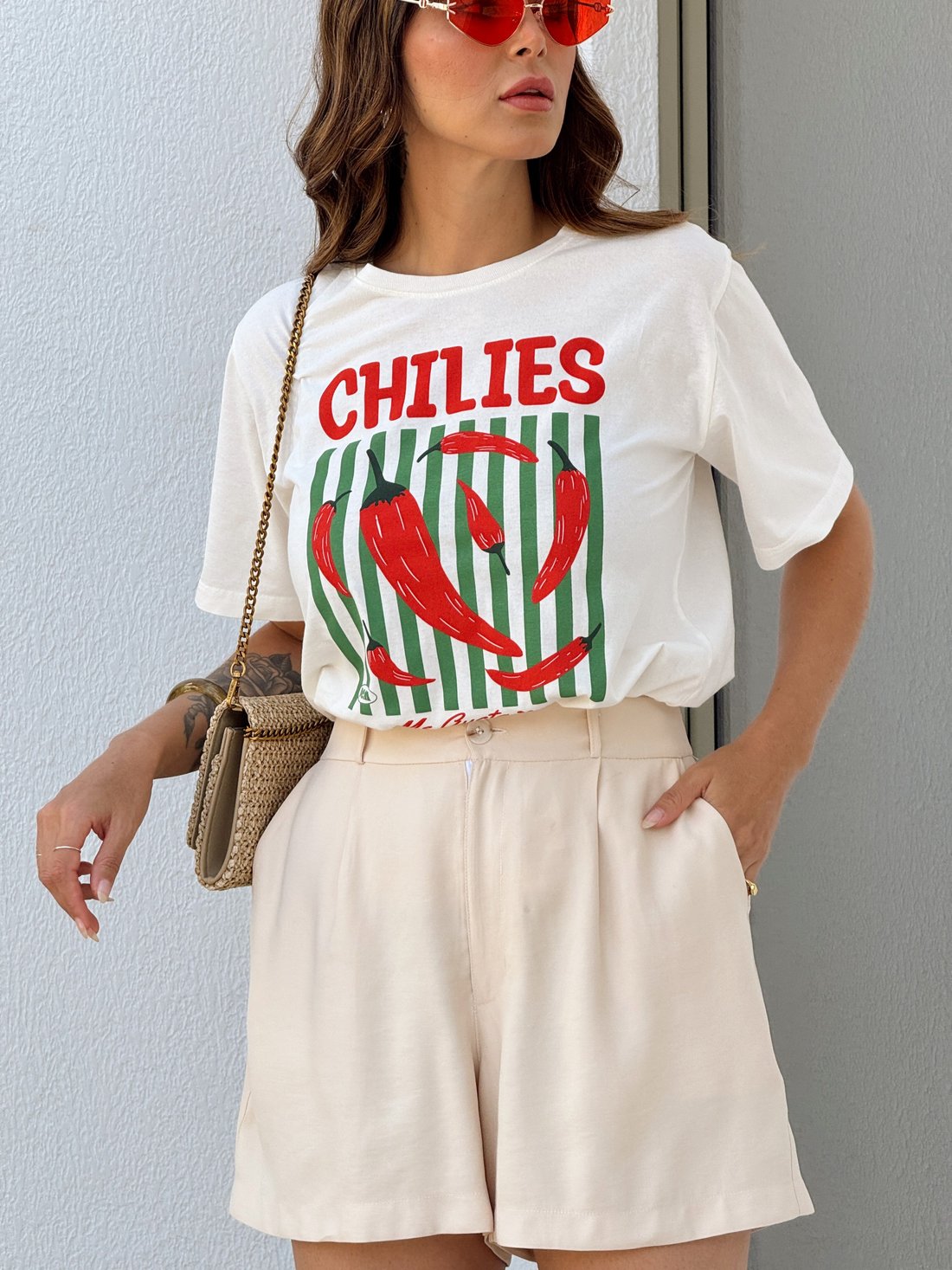 SHORTS ALFAIATARIA BARCELONA AREIA