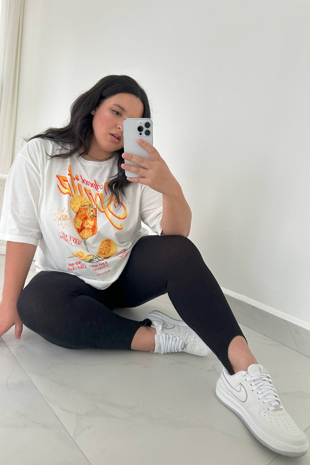 T-SHIRT OVERSIZED APEROL SPRITZ OFF WHITE