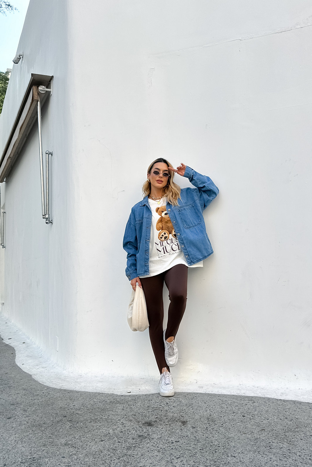 T-SHIRT OVERSIZED URSINHA ME GUSTA  OFF WHITE