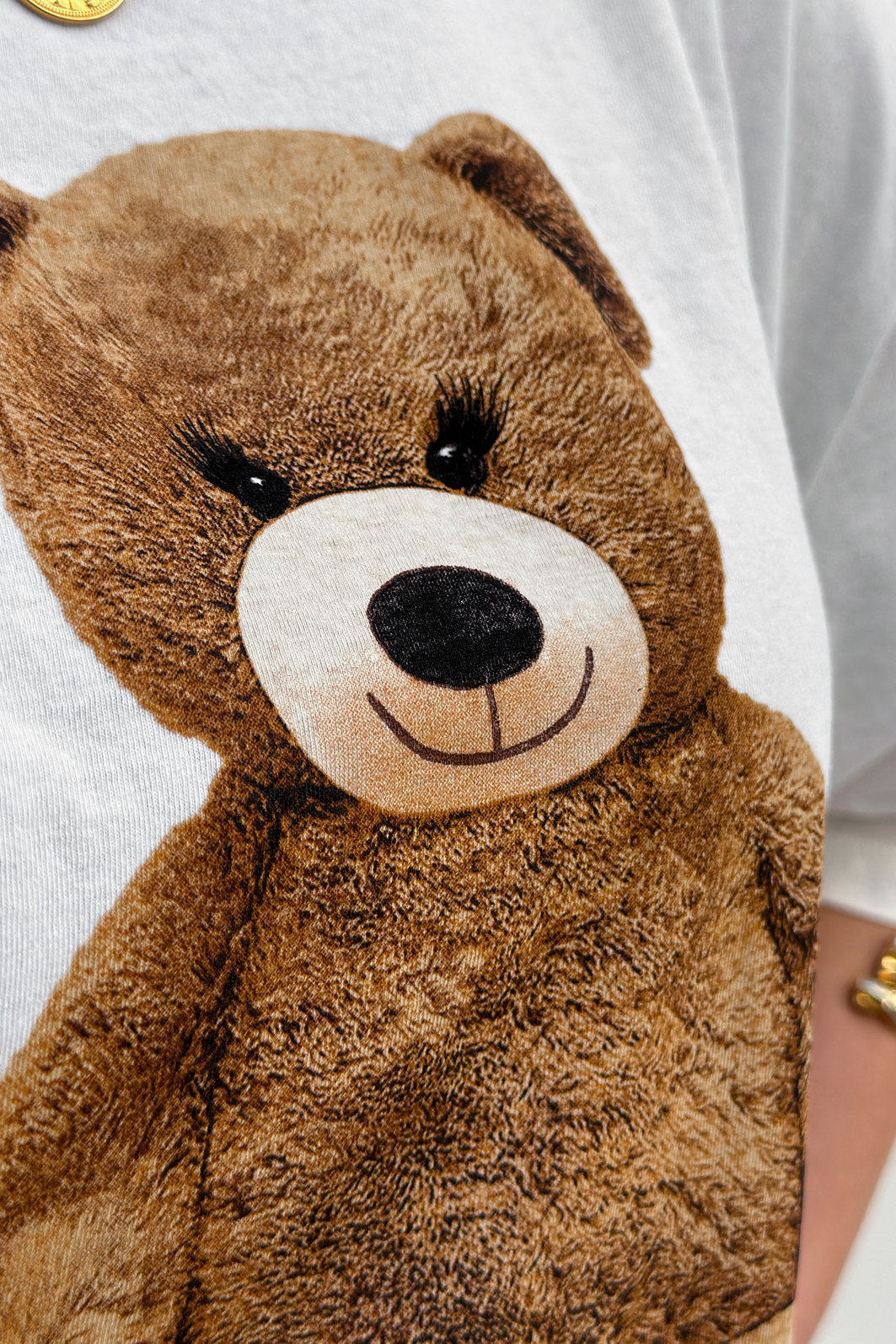 T-SHIRT OVERSIZED URSINHA ME GUSTA  OFF WHITE