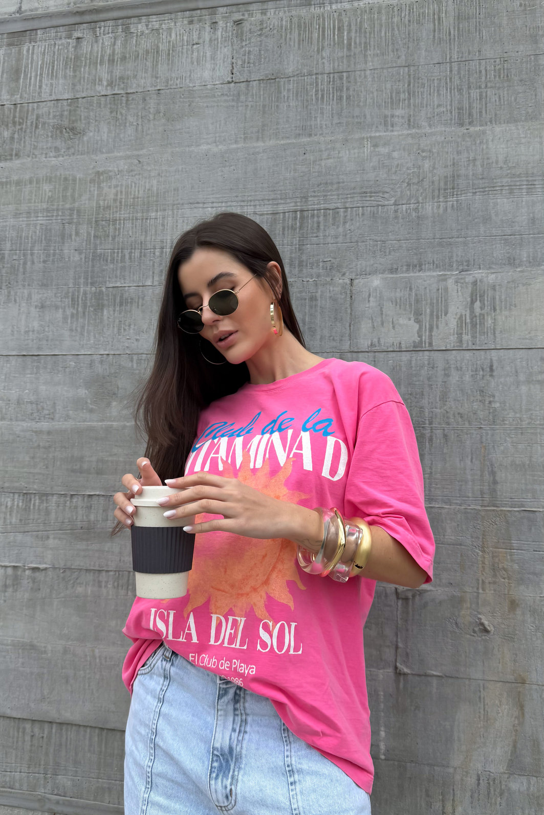 T-SHIRT OVERSIZED VITAMINA D ROSA SUMMER