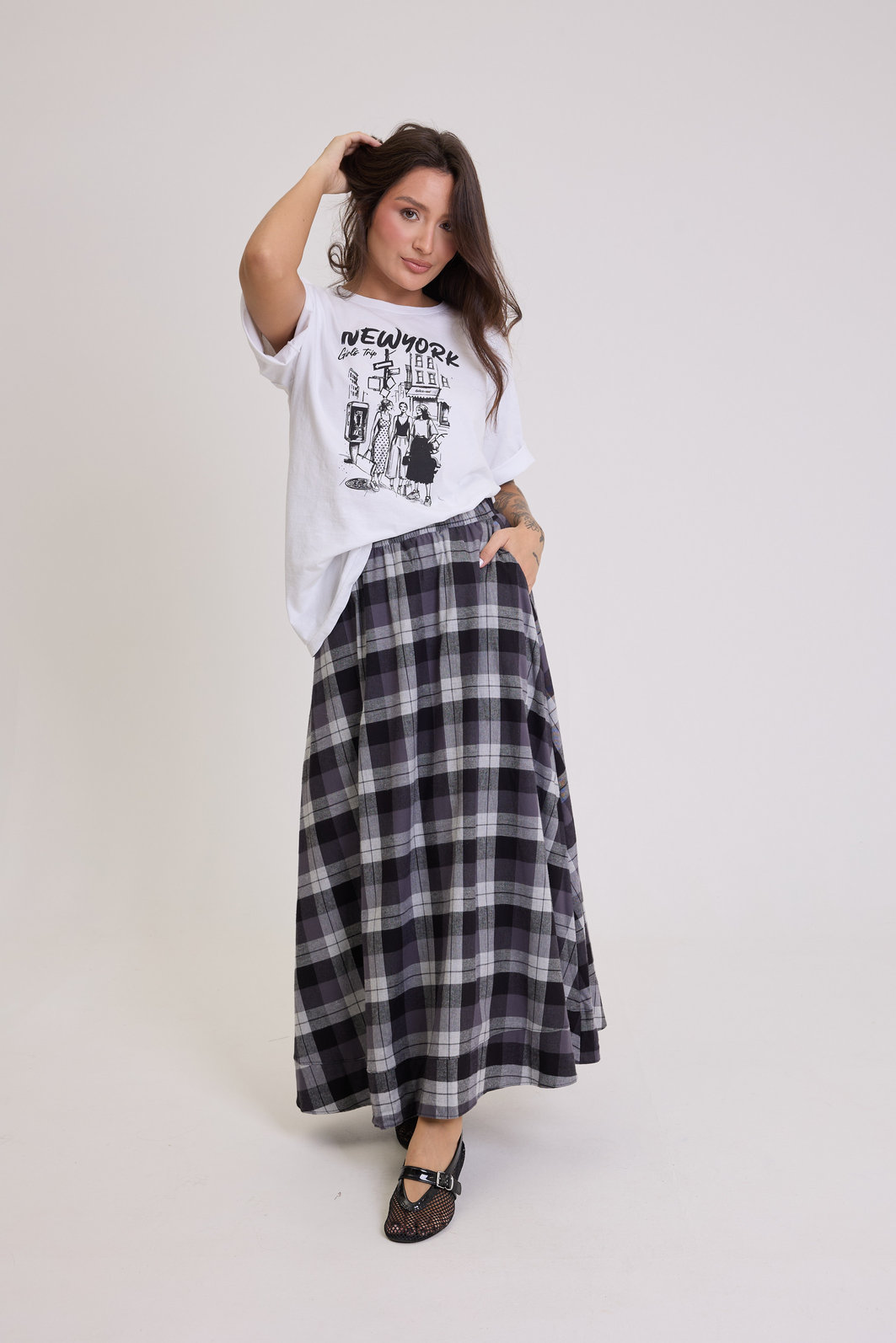 T-SHIRT OVERSIZED NYC GIRLS TRIP BRANCA