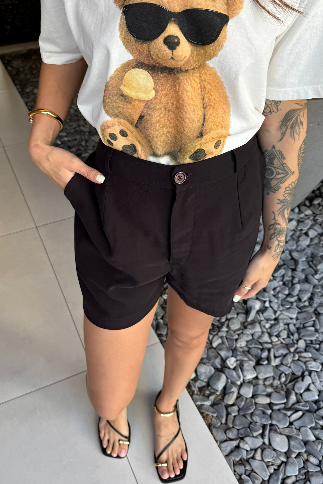 SHORTS ALFAIATARIA BARCELONA PRETO