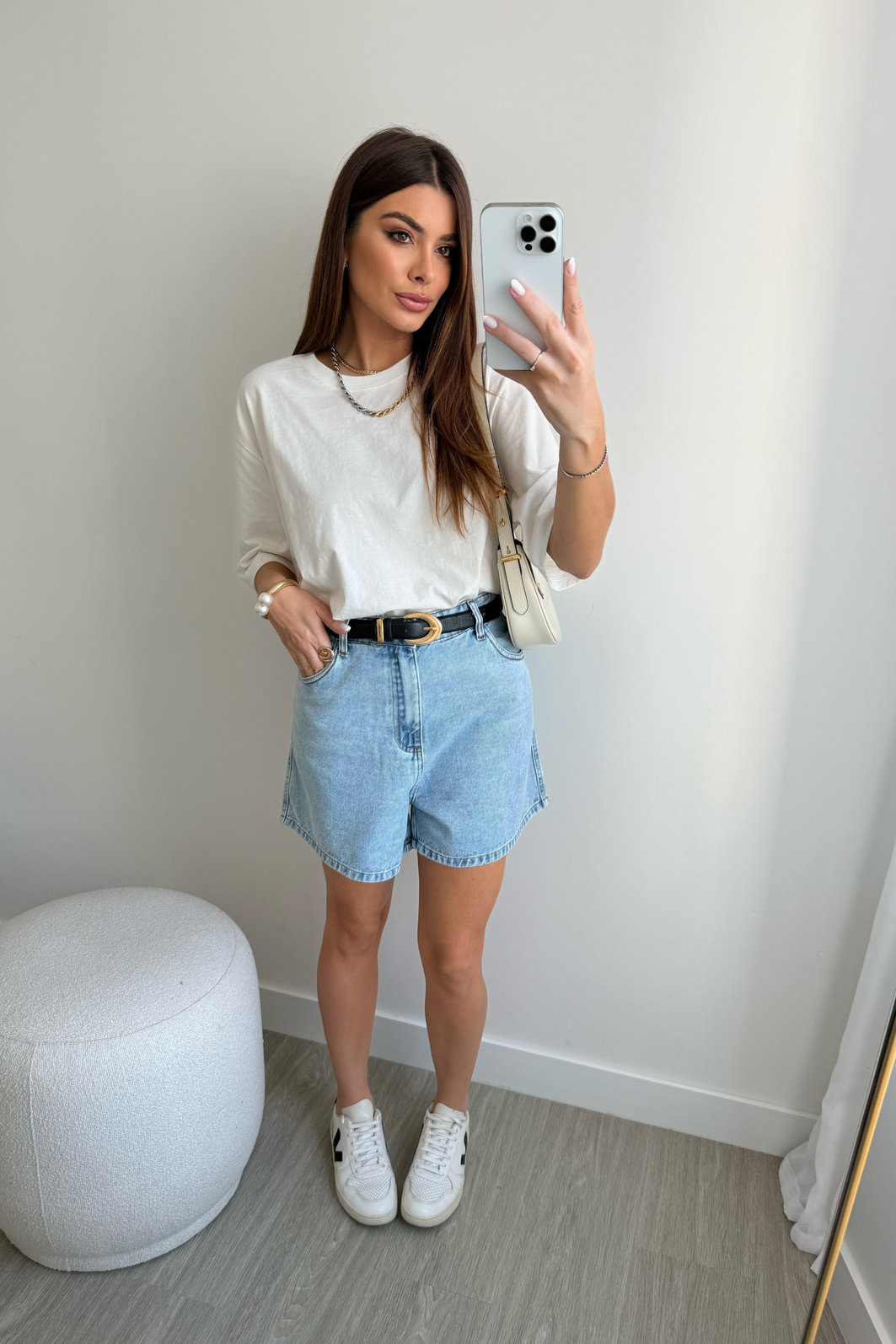 SHORTS MOM JEANS AMALFI AZUL