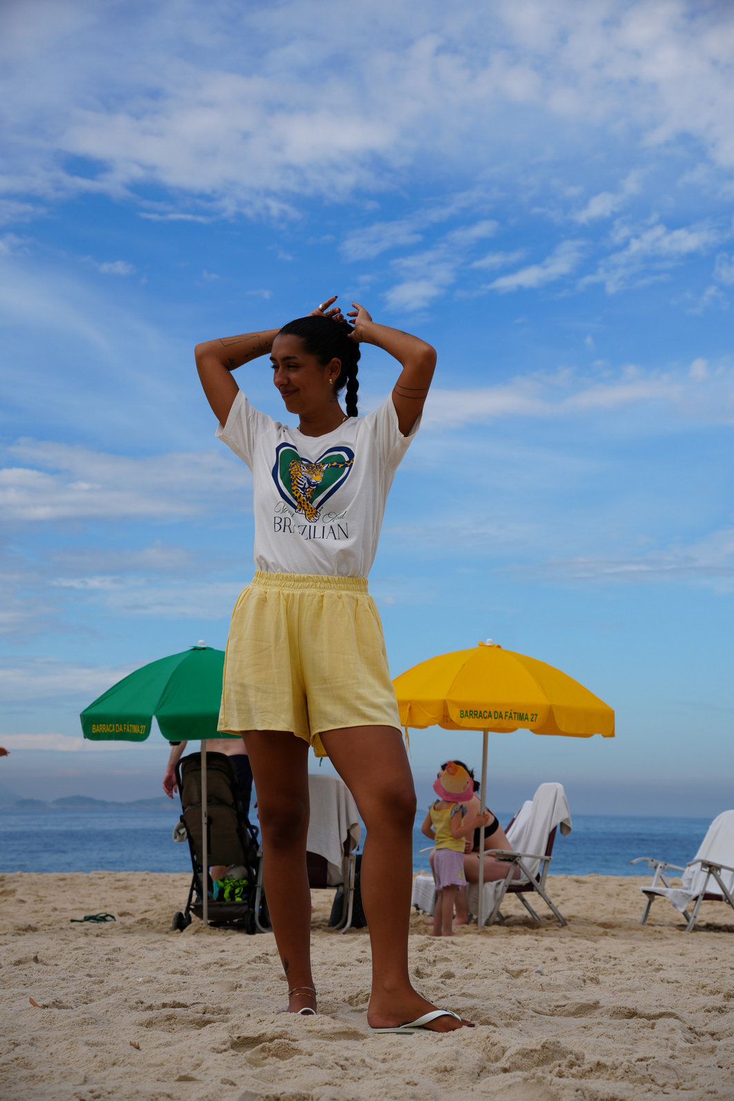 SHORTS ANA AMARELO MANTEIGA