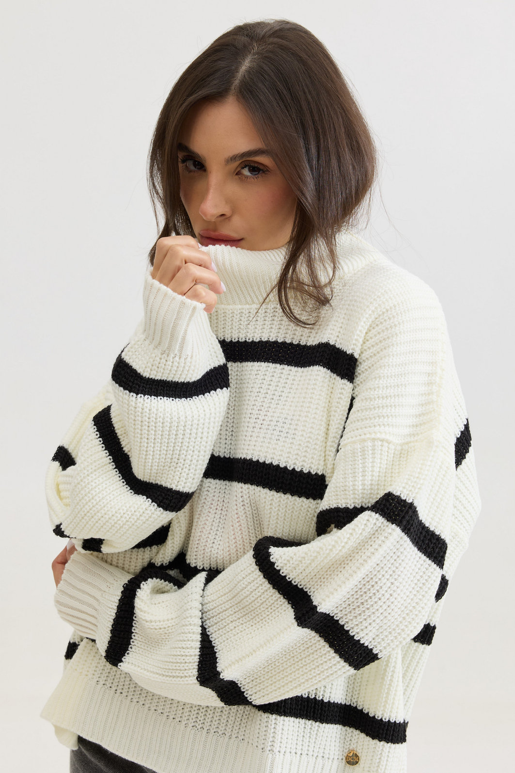 TRICOT LISTRADO COZY OFF WHITE