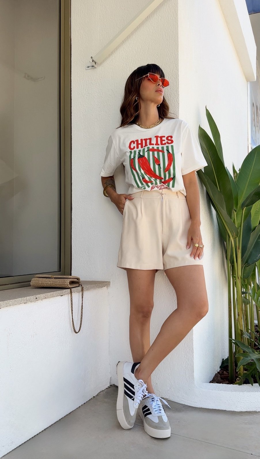 SHORTS ALFAIATARIA BARCELONA AREIA