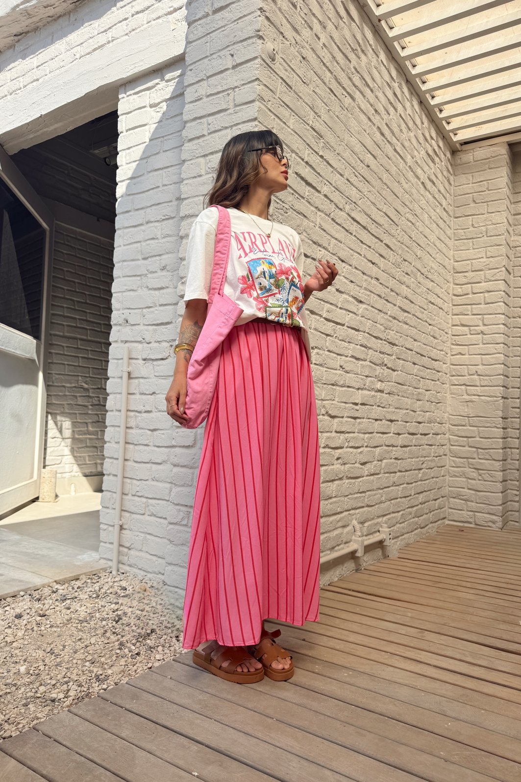 T-SHIRT OVERSIZED AIRPLANE MODE OFF WHITE