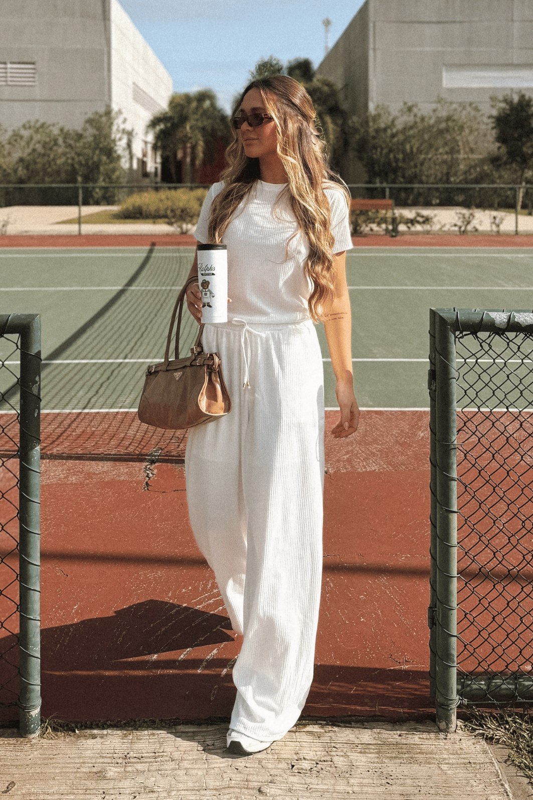 CALÇA PANTALONA CANELADA AMANDA COM FORRO OFF WHITE