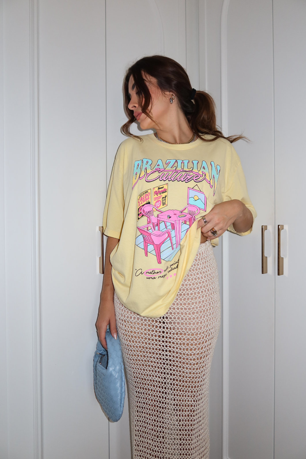 T-SHIRT OVERSIZED BRAZILIAN CULTURE AMARELO CANDY