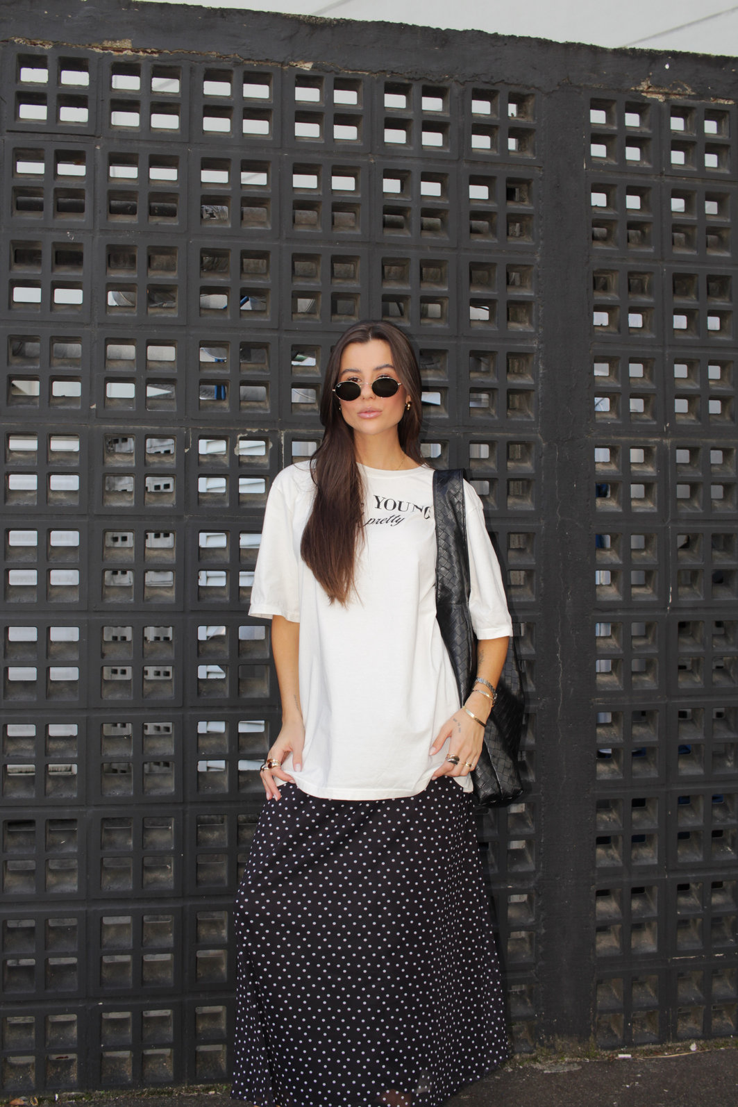 T-SHIRT OVERSIZED RICH YOUNG OFF WHITE