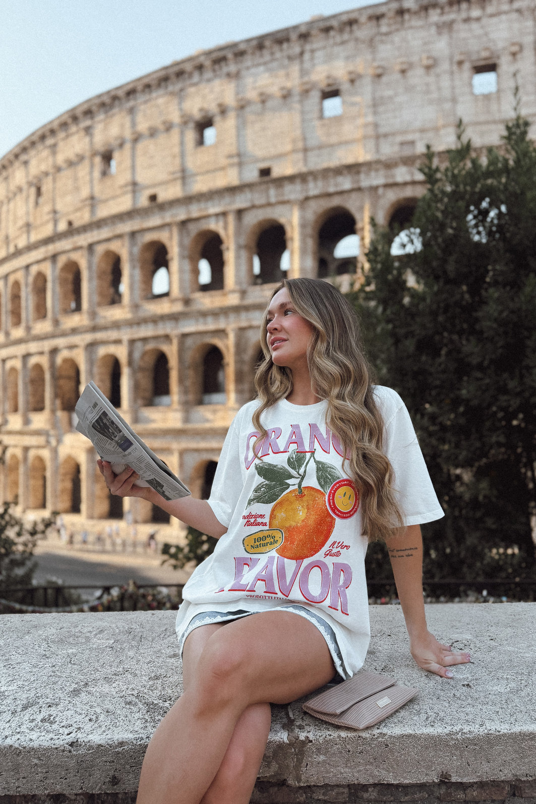 T-SHIRT OVERSIZED ORANGE FLAVOR